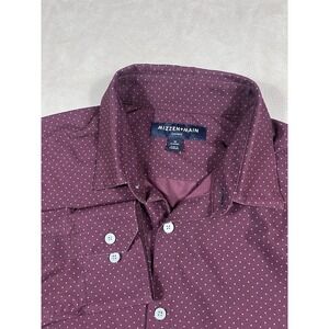 Mizzen +  Main Shirt Size Medium Polka Dot Leeward Performance Button Down